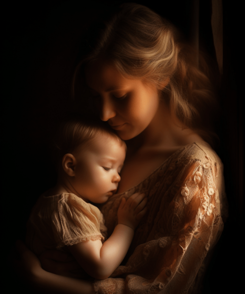 Mutter und Baby