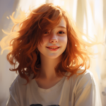 Symbolbild: Mädchen in der Pubertät lächelt – Unterstützung durch die Therapeutische Frauenmassage (TFM) bei Frauenwohl & Babyglück Bochum.