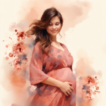 Schwangere Frau hält ihren Bauch und lächelt – Schwangerschaftsbegleitung bei Frauenwohl & Babyglück Bochum.